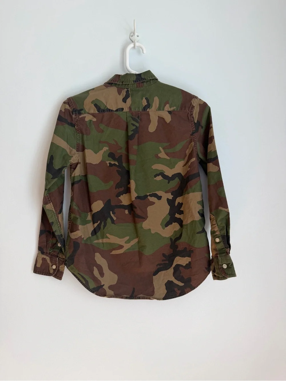 Polo Ralph Lauren Classic Fit Camouflage Oxford Long-Sleeve Kids Medium 10-12